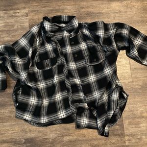 Black and white flannel